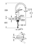 Змішувач для кухні Grohe QuickFix Start чорний матовий 304692430