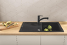 Змішувач для кухні Grohe QuickFix Start чорний матовий 303072431