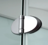 Душовий бокс DUSEL AVENUE Satin 95x95x210 скло прозоре, профіль сатин Dusel-575